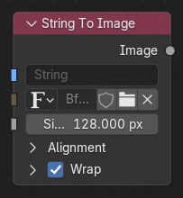 String to Image node.