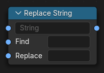 Replace String node.
