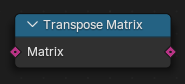 Transpose Matrix node.