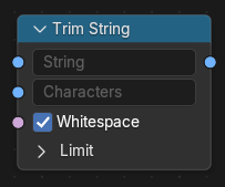 Trim String node.