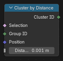 Cluster by Distance node.