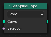 The Set Spline Type node.
