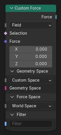 Custom Force node.