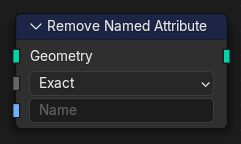 Remove Named Attribute node.