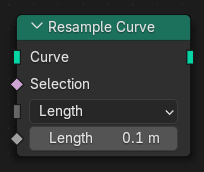 Resample Curve node.
