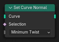 Set Curve Normal node.