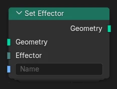 Set Effector node.